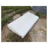 White Metal Feed Bunk Cover