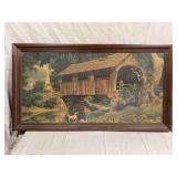Framed Paul Detlefsen Covered Bridge Print