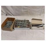 Metal Pegboard Hooks and Display Brackets in Boxes