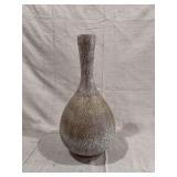 Ceramic Glazed Bud Vase with Slender Neck