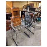 Modular Metal and Plastic Storage Shelving Unit