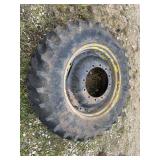 Tractor Rear R-1 Tire and Wheel Assembly with Center Hub