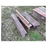 Assorted Structural Steel I-Beams and Tubing
