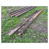 Structural Steel Channel Beams - Lot of 4