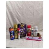 Assorted Household and Automotive Chemical Containers and Sprays