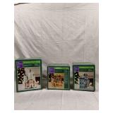 Holiday Time Traditional Village Lighted Porcelain Buildings Set of Three