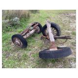 Wooden Spoke Wheel Farm Wagon Running Gear