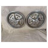 Two Ford Motor Company Wheel Hubcaps