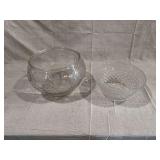 Two Pressed Glass Bowls