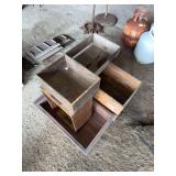 Assorted Wooden Crates and Boxes