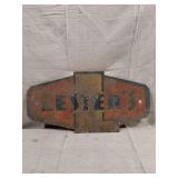 Lester's Painted Metal Sign