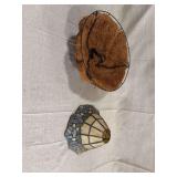 Hanging Basket and Stained Glass Lamp Shade