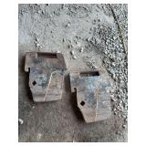 Pair of Ford Tractor Cast Iron Front Weights
