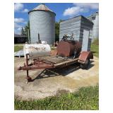 Single Axle Utility Trailer with Fuel Tank and GPI Explosion-Proof Pump