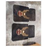 Harley-Davidson Rubber Floor Mats with Eagle and Bar Shield Logo