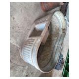 Galvanized Metal Stock Tank with Built-In Heater Flue
