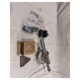 Surveying Instrument, Tractor Parts Box, Triangular Blade, and Hardware Components