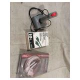 Electronics Accessories Including Analog Edge Joystick, Power Zone HDMI Cable, and Monster Cable Subwoofer Interconnect