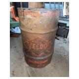 Veedol Motor Oil Metal Barrel
