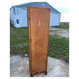Industrial Steel Storage Cabinet with Single Hinged Door and Fixed Shelves
