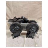 Black Heavy-Duty Swivel Casters with Brakes