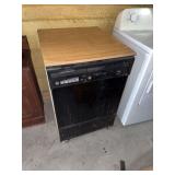 Whirlpool Quiet Wash Plus Portable Dishwasher with Butcher Block Top