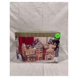 Main Street Lighted Village Building Holiday Decor with Original Box