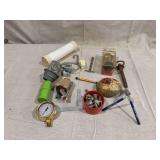 Assorted Hardware, Tools, and Decorative Objects