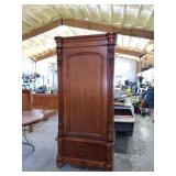 Pulaski Furniture Corporation Wood Armoire with Interior and Exterior Drawers
