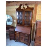Jasper Cabinet Company Wooden Secretary Desk and Bookcase Model 8107