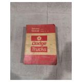 Dodge Trucks Service Manual Models 100-800