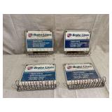 Four Carquest Brake Lines Display Racks with Metal Signage