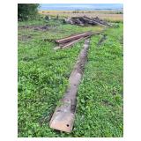 Lot of Structural Steel I-Beams and Channel Bars