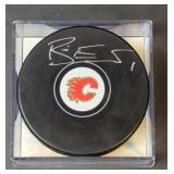 Brian Elliott Signed Calgary Flames Puck COA