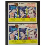 1980-81 OPC Assist Leaders #162 Gretzky Dionne+