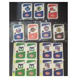 1982 Post Cereal Mini Hockey Cards x 9 Team Sets