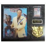 Dick LeBeau NFL Hall of Fame Auto Photo Plaque