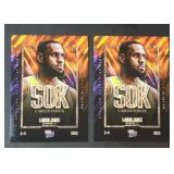 Topps Now LeBron James 50k Points Card x 2
