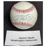 Jayson Werth Autographed Baseball Washington Nats