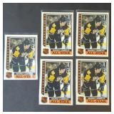 1986-87 Topps Sticker Insert Mario Lemieux x 5