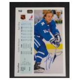1990-91 UD Hand Signed Guy Lafleur Card