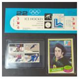 USA 1980 Olympics Lot - Ticket, Stamps and Card