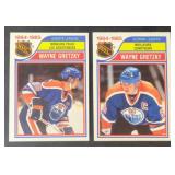 1985-86 OPC Gretzky Scoring & Assist Leader Cards