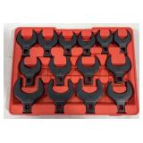 ABN 1/2Dr Metric Crowfoot Wrench Set 14pc