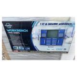 7ft 18 Drawer Blue Workbench