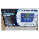 7ft 18 Drawer Blue Workbench