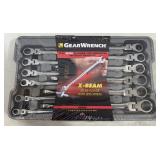 GearWrench 12pc Metric Flex Ratcheting Wrench Set