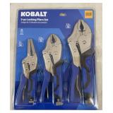 Kobalt 3 pc Locking Pliers Set