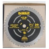 10 Dewalt 7-1/4" 24T Framing Blades