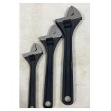 Proto 12in, 10in & 8in Adjustable Wrenches